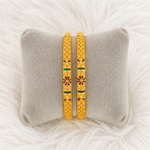 High Shine 1gm Gold Plated Bangles – Festive & Party Wear