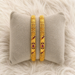 Traditional High Finish 1gm Gold Plated Bangles – Wedding Wear