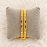 Trendy High Shine 1gm Gold Plated Bangles – Lightweight Set